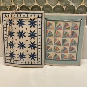 Ceramic Quilt-Example Tile Artwork Vintage Hill Designs